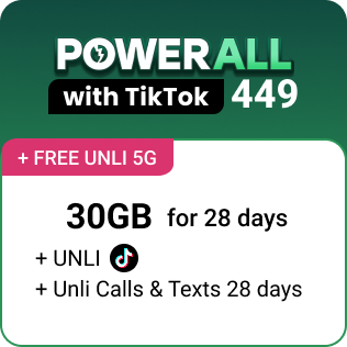 POWER ALL TIKTOK 449 with FREE UNLI 5G